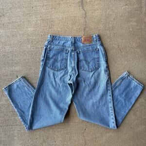 Vintage Y2K Levi's 550 Relaxed Fit Tapered Leg Mom Blue Jeans 12 MIS M